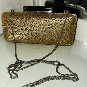 DVF clutch - gold
